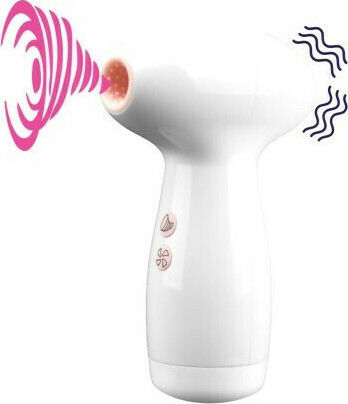 Loving Joy Lutscher Vagina mit Vibration Weiß