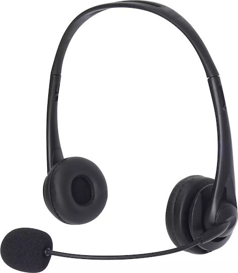 Sandberg 2in1 Office Headset Jack + USB On Ear Multimedia Ακουστικά με μικροφωνο και σύνδεση 3.5mm Jack / USB-A