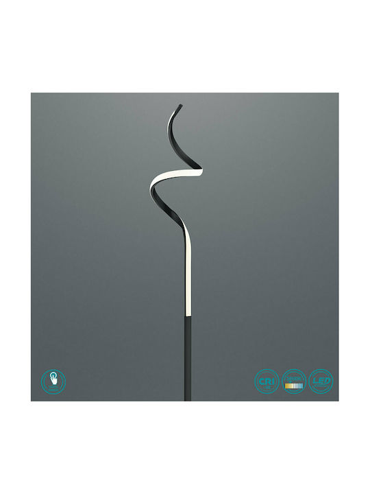 Trio Lighting Lighting Course LED Floor Lamp H147xW21cm. with Warm White Light 950lm Black