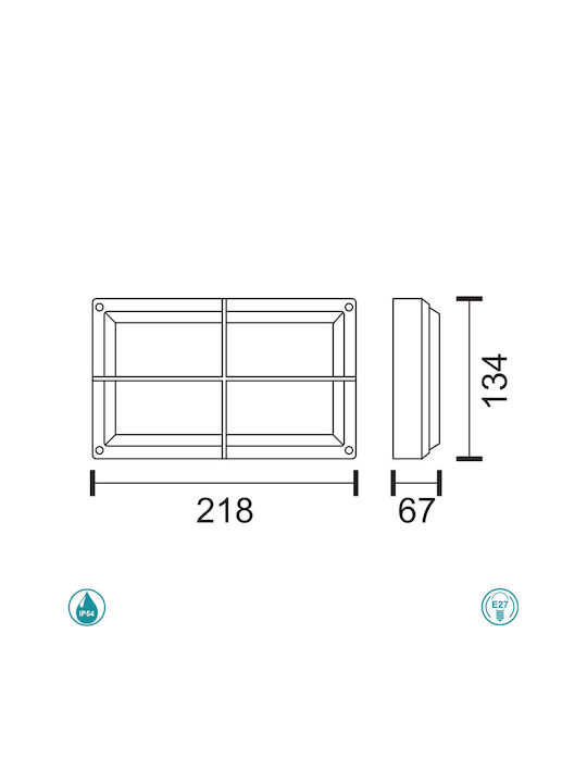 Spot Light Wall-Mounted Outdoor Spot E27 IP54