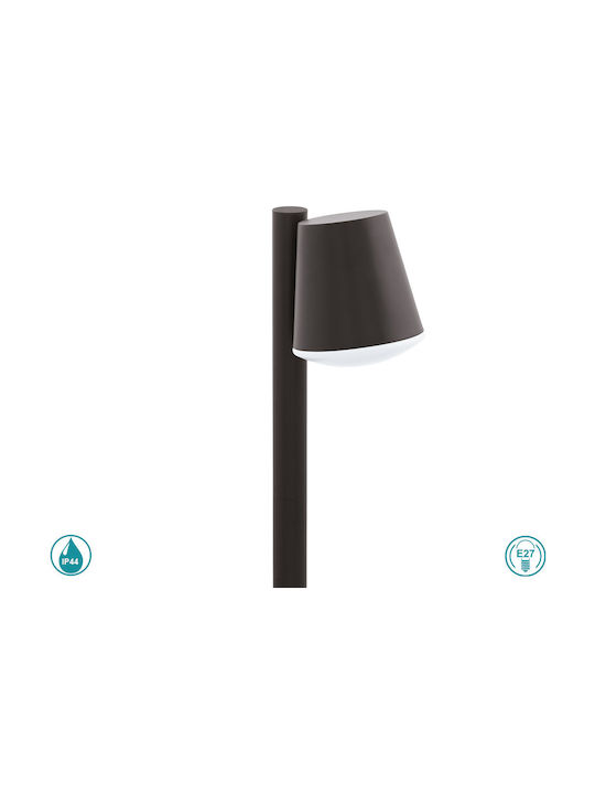 Eglo Caldiero Φωτιστικό Κολωνάκι Εξωτερικού Χώρου 10W IP44 για Ντουί E27 Μαύρο