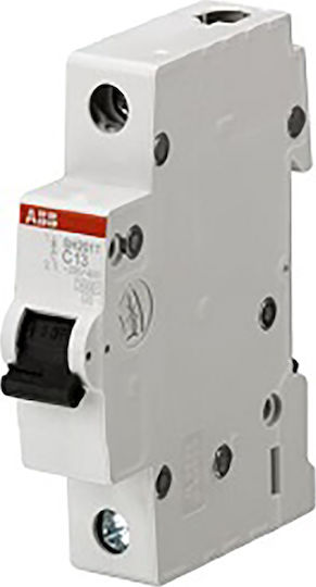 Abb SH201T-C25 1-Pole Automatic Circuit Breaker 25A 3ΚΑ C 1Ρ 25Α 70354