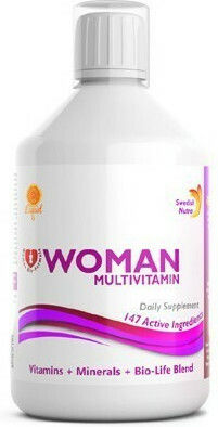 Swedish Nutra Woman-multi Vitamin for Energy, Immune System Boost, Hair, Skin & Nails Orange 500ml