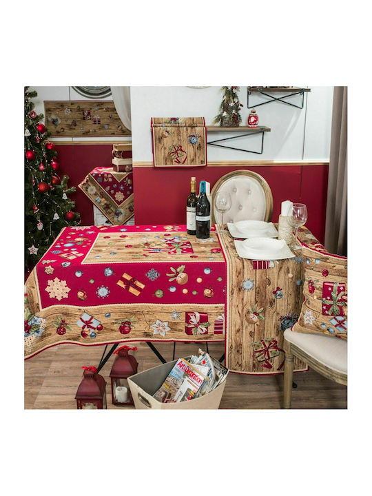 Teoran Gift Christmas Fabric Tablecloth Ornament L140xW45cm