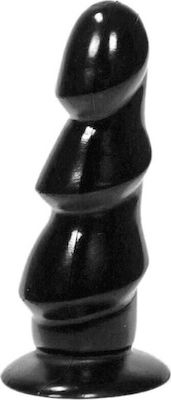 All Black 3 Waves Dildo Anal Negru 17cm AB40 1buc