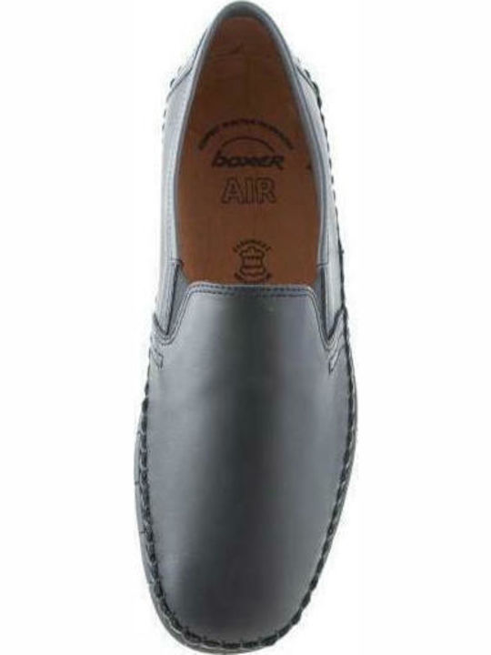 Кожа Мъжки Slip-On Черен