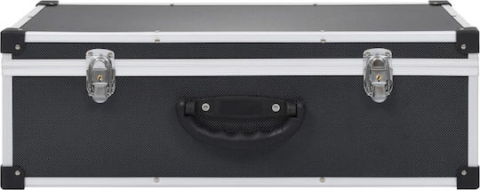 vidaXL Husă Portabilă CD & DVD ABS Valiză de transport din aluminiu 80 Sloturi