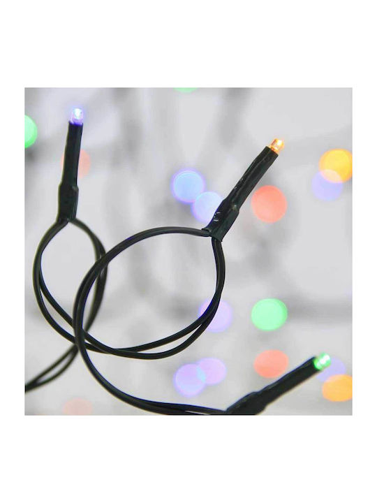 400 Weihnachtslichter LED 20für eine E-Commerce-Website in der Kategorie 'Weihnachtsbeleuchtung'. Mehrfarbig Elektrisch vom Typ Zeichenfolge mit Grünes Kabel und Programmen Eurolamp