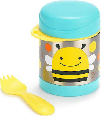 Skip Hop Zoo Stainless Steel Insulated Food Owl Bee Edelstahl Kinder Lunchset Isoliert Hellblau