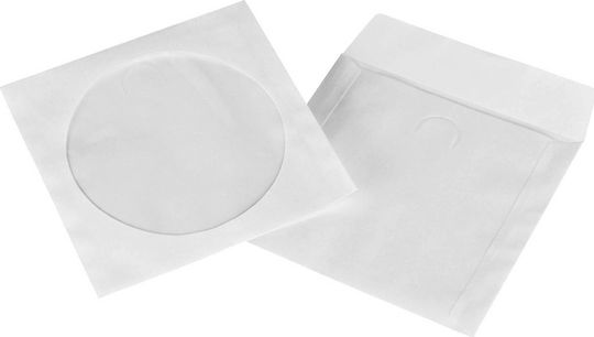 HAMA CD/DVD Sleeve White 50pcs 62671