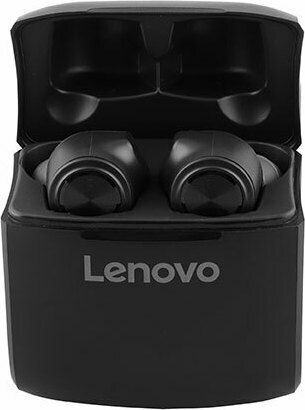 Lenovo HT20 In-ear Bluetooth Handsfree Ακουστικά με Θήκη Φόρτισης Μαύρα