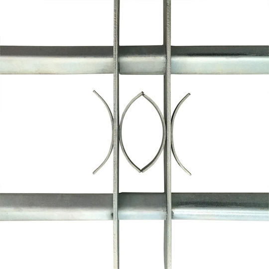 vidaXL Verstellbare Sicherheitsfenstergitter mit 2 Stangen 500-650mm Grills