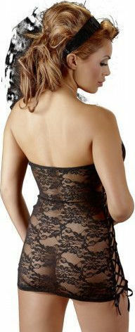Cottelli Collection Мини рокля само за богини Секси рокля Black
