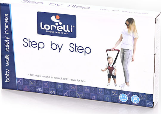 Lorelli Safety Harness Step By Step with Support Straps for 6+ Months Burgundy