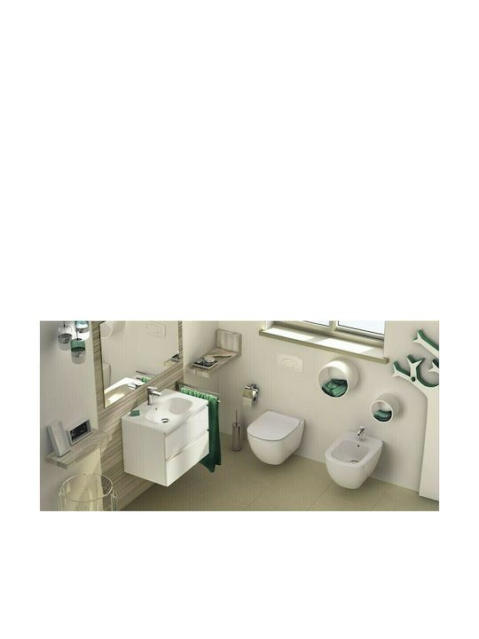 Ideal Standard Tesi Aquablade Λεκάνη Κρεμαστή με Slim Κάλυμμα Soft Close Λευκή