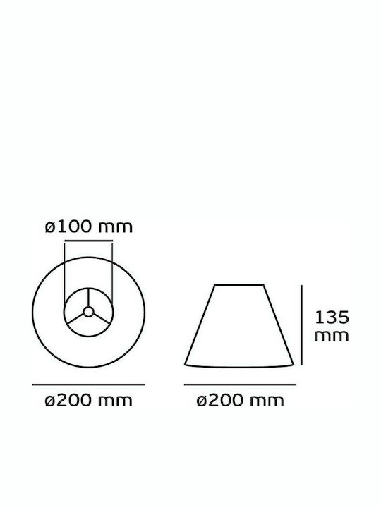VK Lighting Lampenschirm 20x26cm