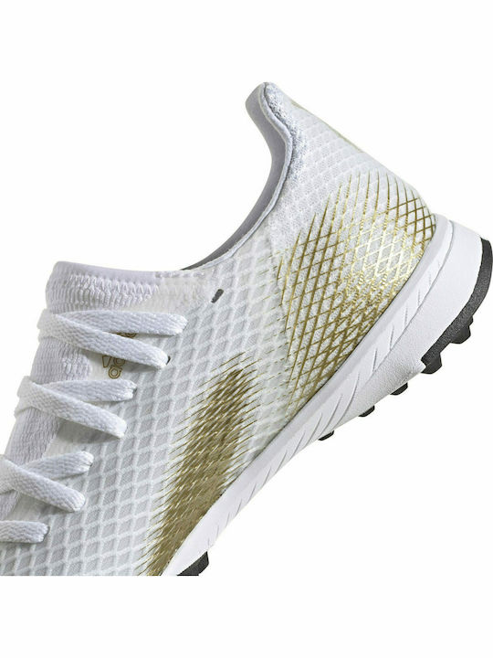 X Ghosted.3 Turf Kids Soccer Cleats Cloud White / Met.gold Melange / Core Black