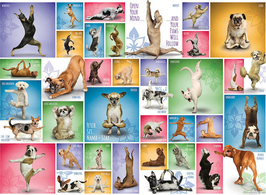 Yoga Dogs Puzzle 2D Smart Cut Design 1000pcs