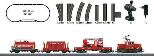 Marklin Starter Set Fire Department Set mit Zug mit Licht für 6+ Jahre+ Jahre