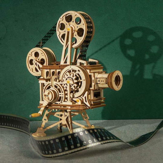 Robotime Παιχνίδι Κατασκευών Ξύλινo Vitascope Mechanical Movie Projector Kit για Παιδιά 12+ Ετών
