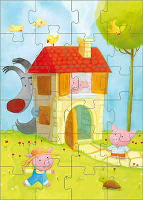 Kids Puzzle Τα Τρία Γουρουνάκια for 3++ Years 24pcs 50/50 Games