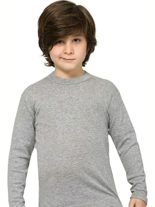 Namaldi Kids' Undershirt Long-sleeved Gray