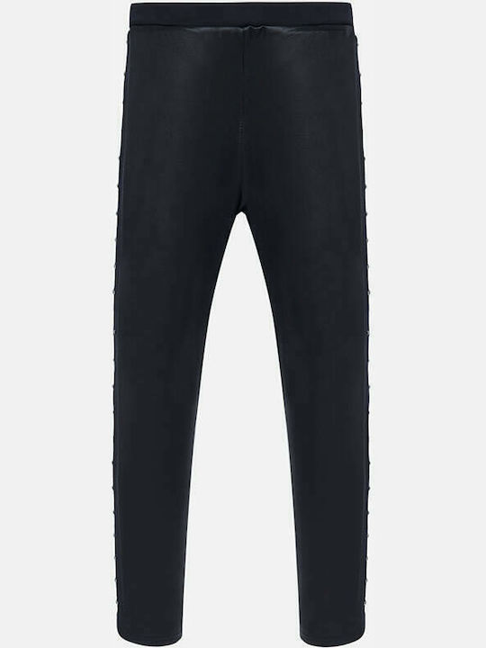 Mayoral Kids Fabric Trousers Black