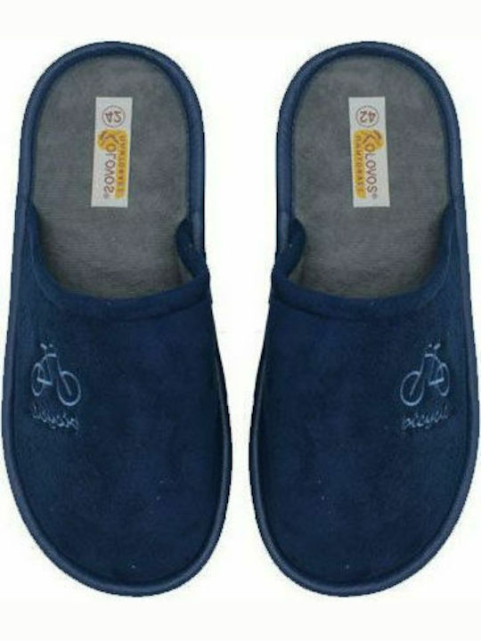 Kolovos Men's Slipper Blue