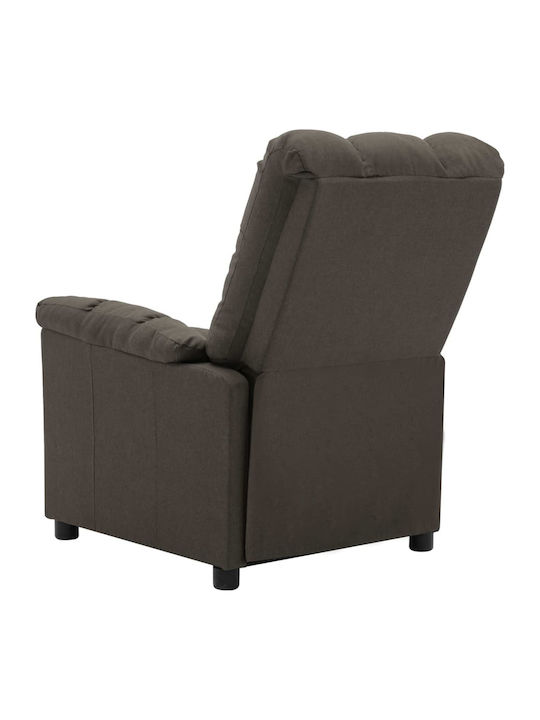 Fotoliu Relax Masaj cu Puf Taupe 74x99x102cm