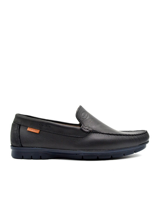 Men's Leather Moccasins Black