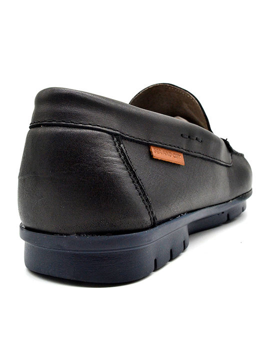 Men's Leather Moccasins Black