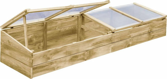 vidaXL 45303 Seed Propagator with Wooden Frame 2x0.5x0.35m