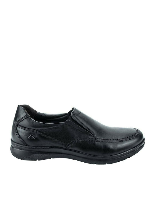 Zen Air Leder Herren Freizeitschuhe Anatomisch Schwarz 176980