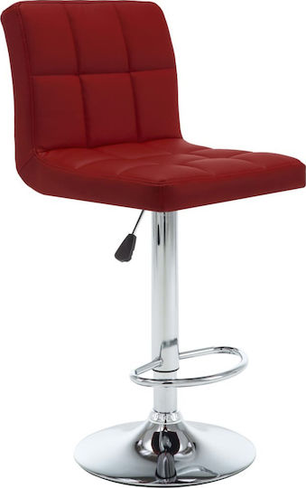 Stool Bar with Back & Adjustable Height Bordeaux 2pcs 47x40x90-111cm