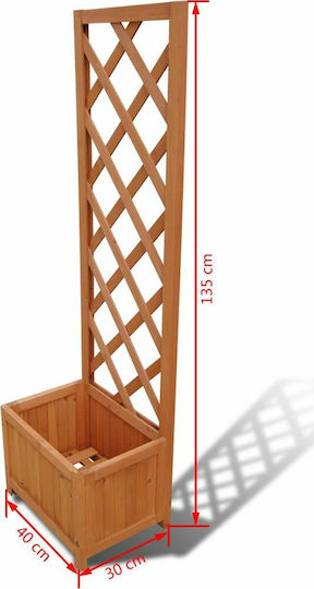 vidaXL Blumenkasten Hölzernes Braun 40x30x135cm.
