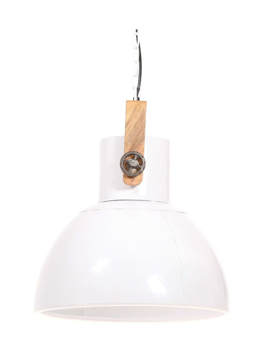 vidaXL Pendant Light Single-Light for Socket E27 White