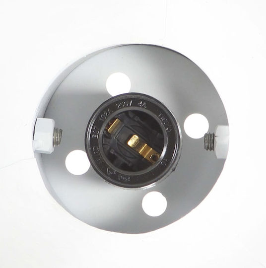 vidaXL Industrial Wall Lamp with E27 Socket Black 45x25cm