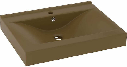 vidaXL Επικαθήμενος Νιπτήρας Κεραμικός 60x46x16cm vidaXL Επικαθήμενος Νιπτήρας Κεραμικός 60x46x16cm