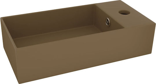 vidaXL Επικαθήμενος Νιπτήρας Κεραμικός 48x25x15cm