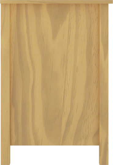 Desk Hill made of Solid Wood Beige 120x50x74cm