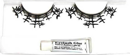 Carnival Eyelashes for Halloween Black 2pcs