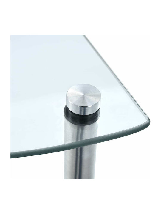 Corner Bookcase Transparent 30x30x100cm