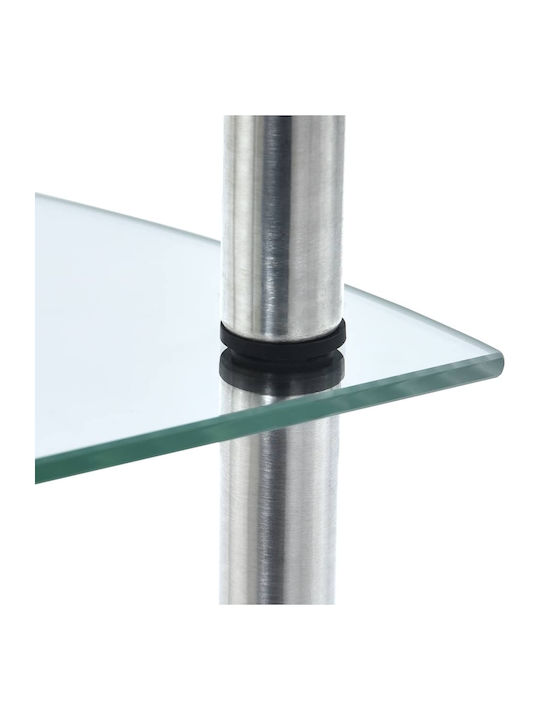 Corner Bookcase Transparent 30x30x130cm