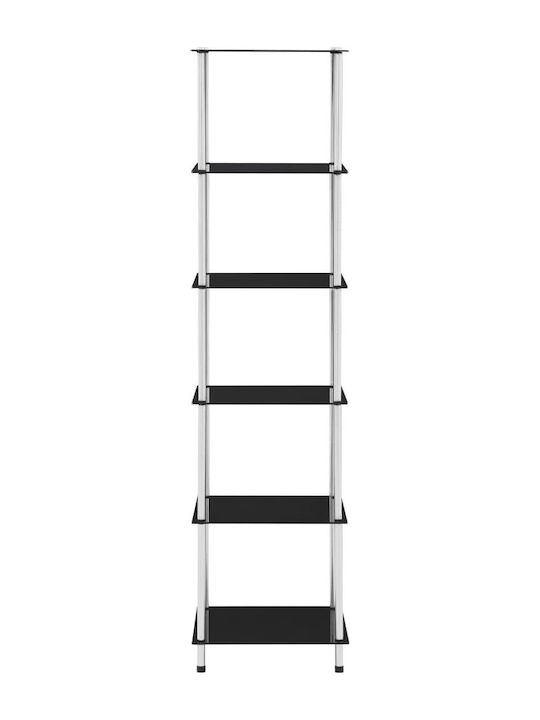Βιβλιοθήκη Μαύρο 40x40x160εκ.