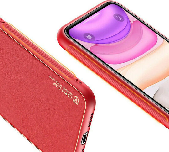 Dux Ducis Yolo Elegant Back Cover Δερματίνης Κόκκινο (iPhone 12 mini)