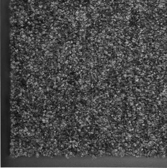 vidaXL Fußmatte Teppich mit rutschfester Unterlage Charcoal 60x90cm