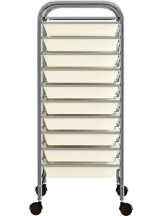 Storage Drawer Unit Made of Metal and Plastic