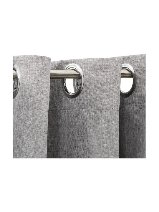 vidaXL Blackout Curtain With Grommets Gray 290x245cm