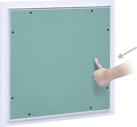 vidaXL Ceiling Trap Door Plasterboard Aluminum Frame 400x400mm 145100