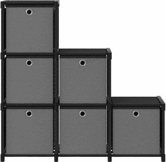 Black Bookcase 103x30x72.5 cm